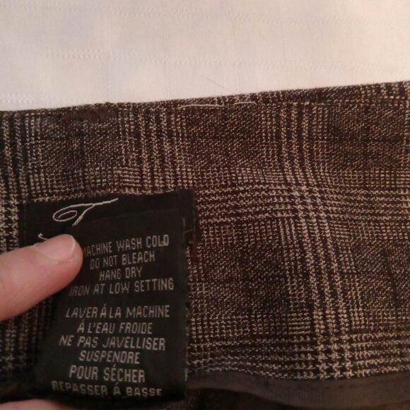 Hippie pants with checks and thin lines in shades of brown and black - Picture 7 of 9